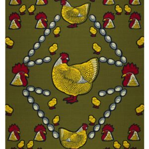 Pagne Wax Vlisco Reine du Poulailler