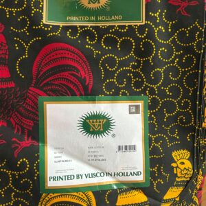 Pagne Wax Vlisco Réveil Doré