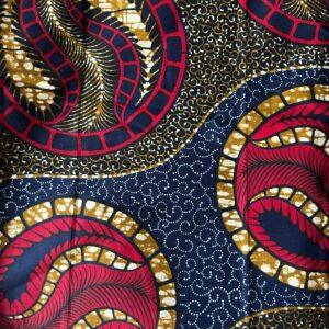 Pagne Wax Vlisco Tourbillon Ardent